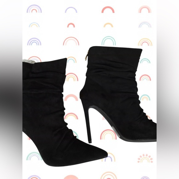 Fashion Nova Black Bootie - Picture 1 of 8